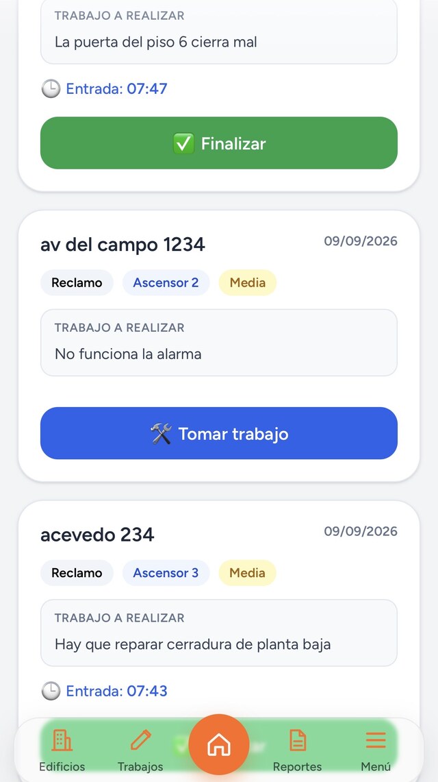 Captura de la app Ascento