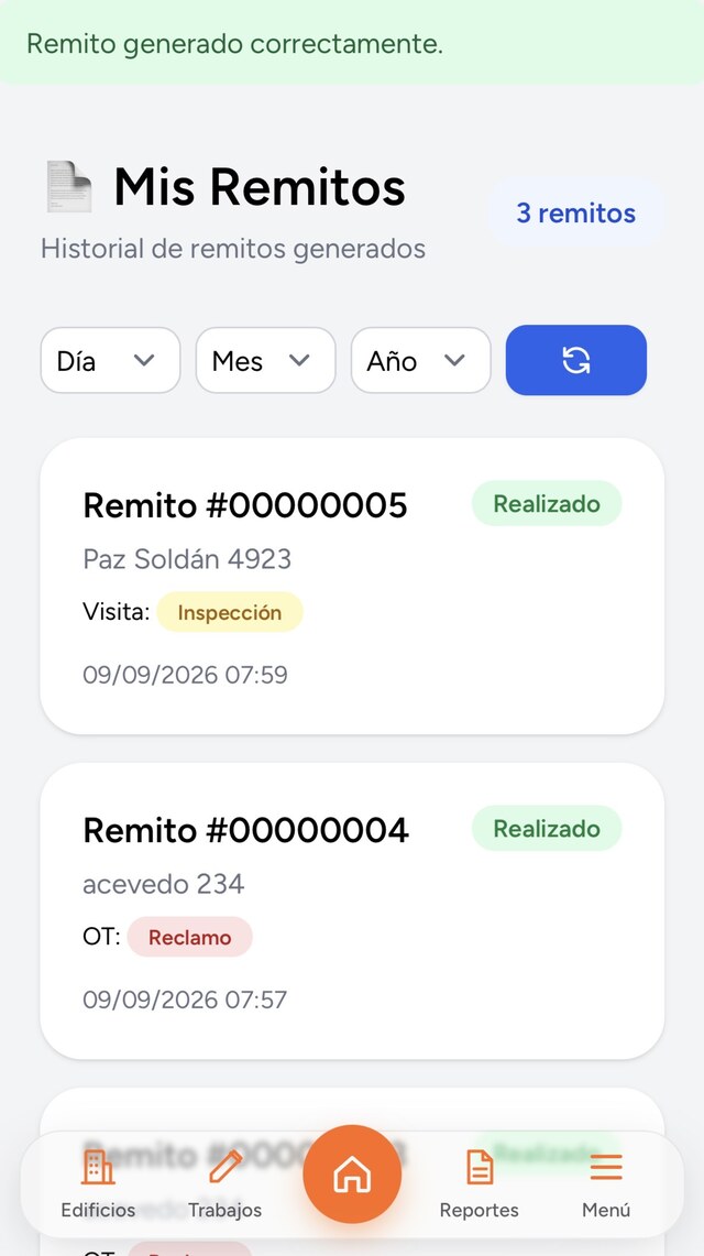 Captura de la app Ascento