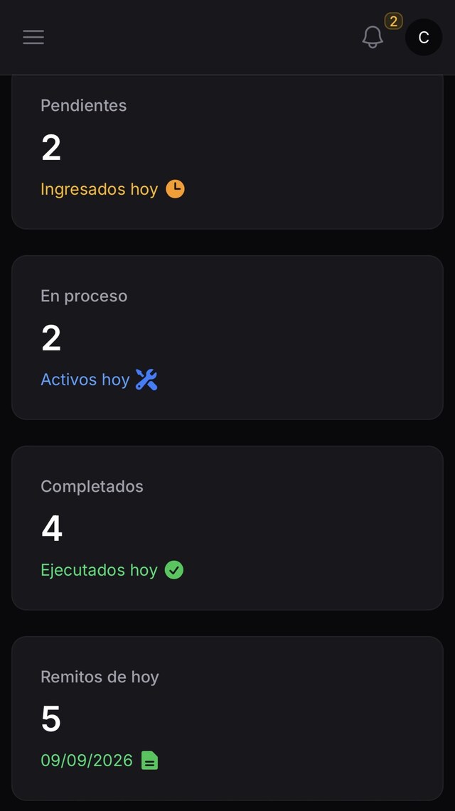 Captura de la app Ascento